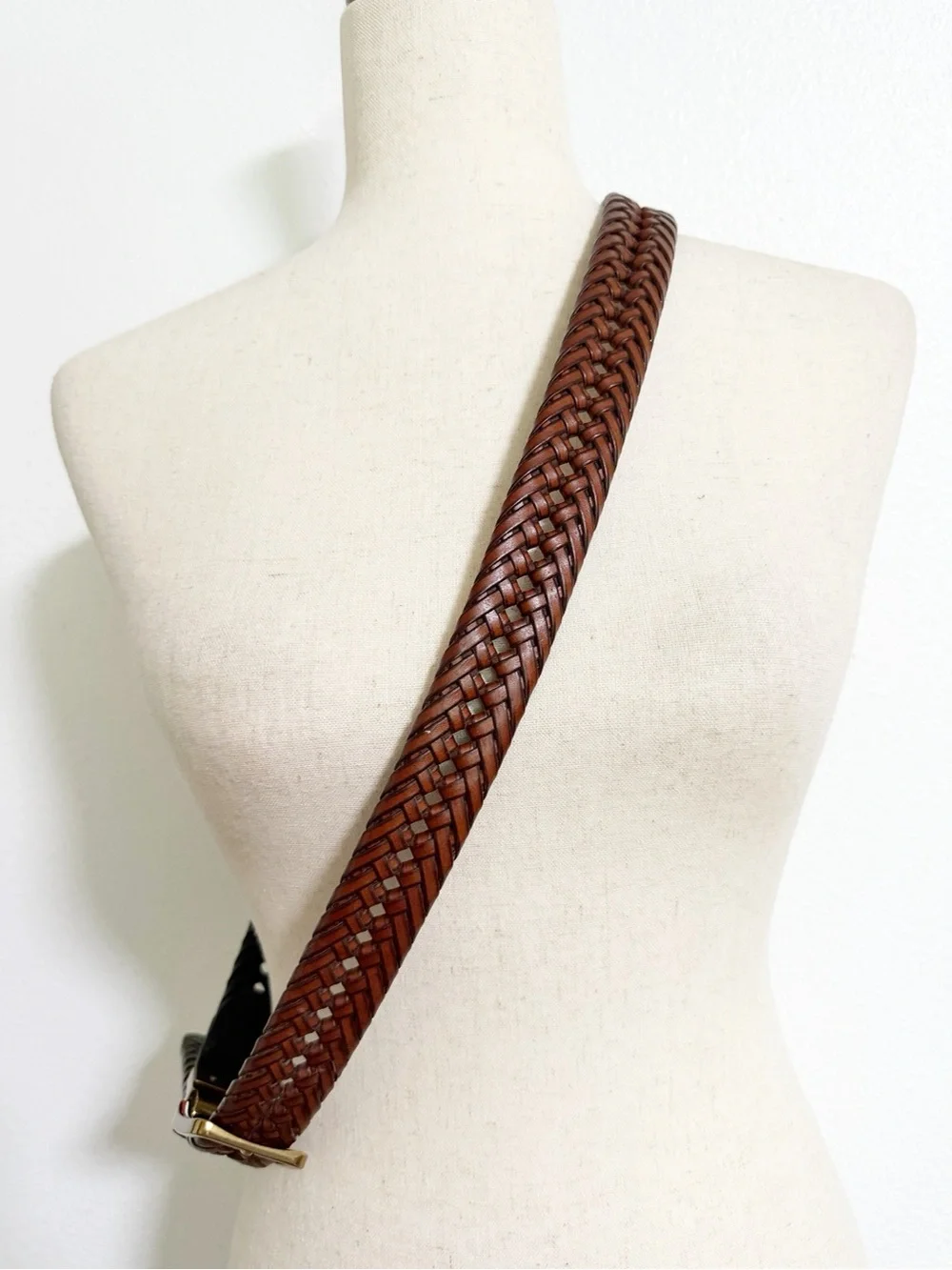 Tommy Hilfiger Synthetic Leather Braided Belt Size L 38/40